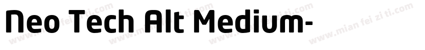 Neo Tech Alt Medium字体转换